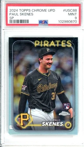 2024 Topps Chrome Update Series - Paul Skenes #USC88 Refractor PSA 9