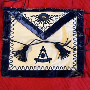 Masonic Past Master Lambskin Ihling Bros Apron Hand Embroidered Freemason