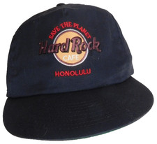 Hard Rock Cafe Honolulu Hawaii Hat Strapback Adult Medium Fit USA Made VTG