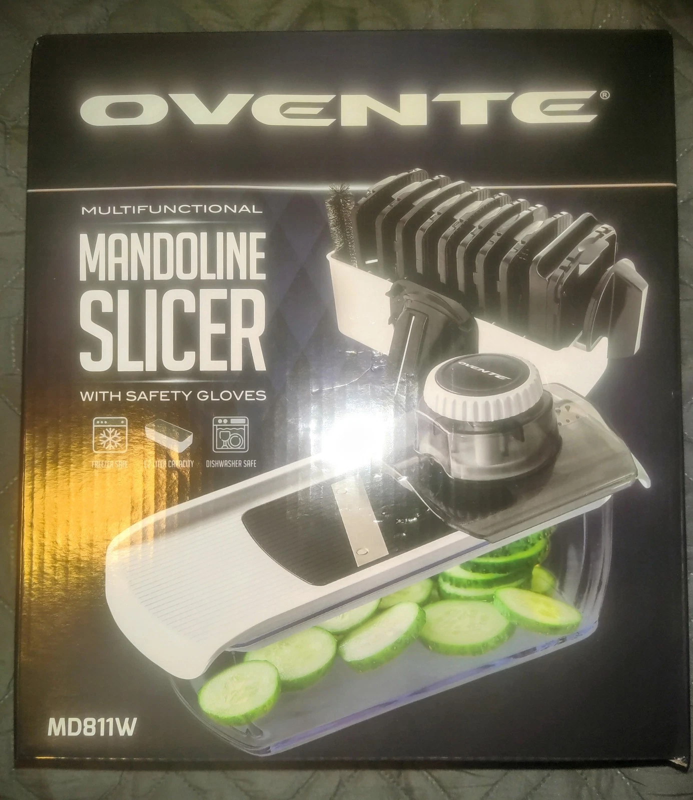 Ovente Mandoline Multifunctional Slicer With Safety New In Box