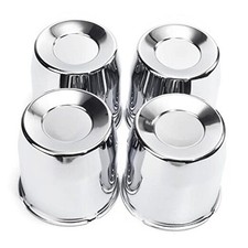 4.21" Hub 4.25" H Push Through Center Caps Chrome for Trailers Trucks Wheel