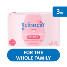  4 pack Johnson's Bar Soap Body Wash for Baby and Toddler, Gentle, 3 oz