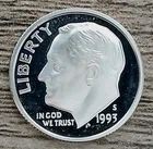 1993-S 90% Silver Dcam Proof Roosevelt Dime ~ Ships Free!