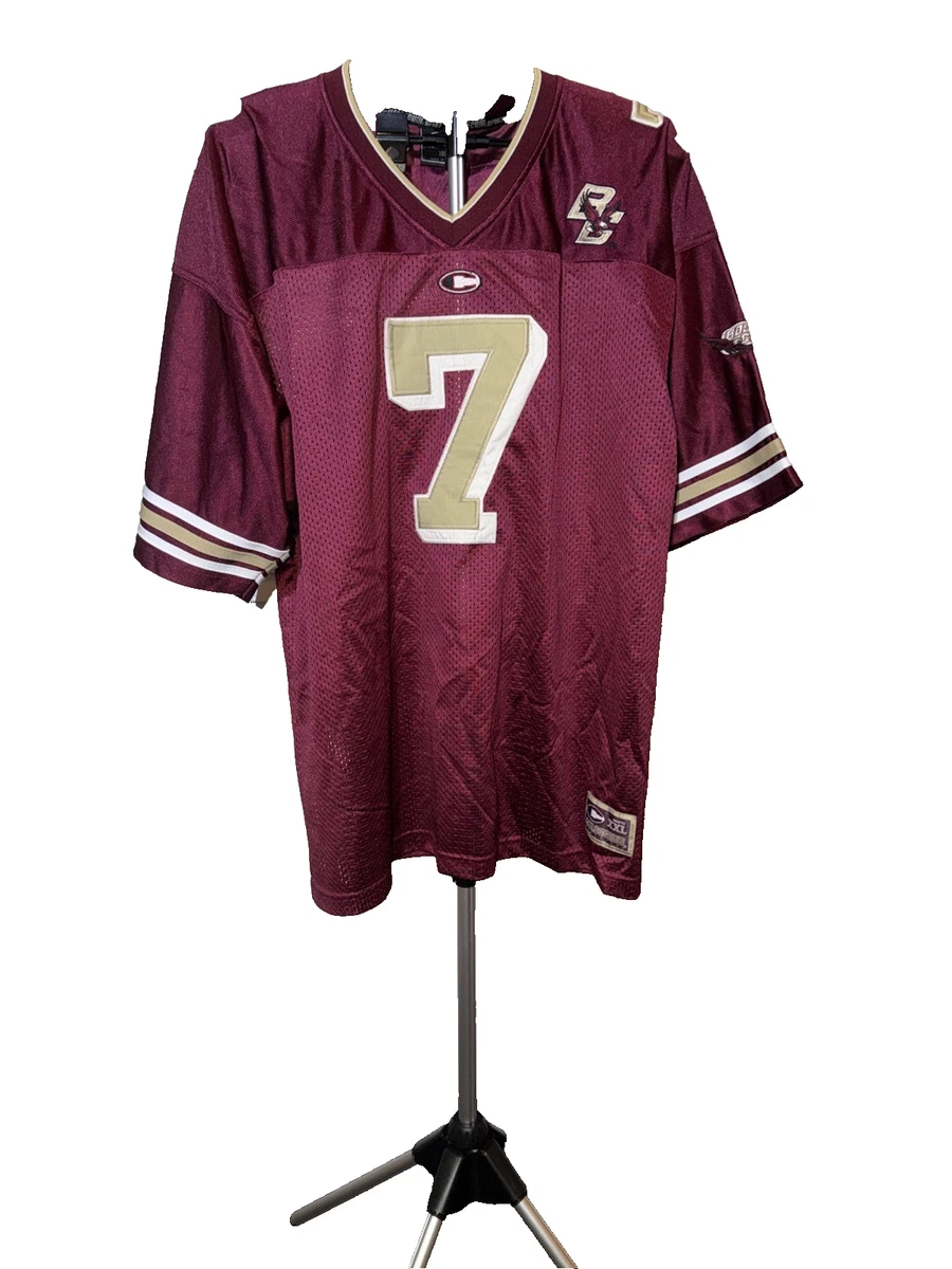 Maillot De Football Boston College Eagles Vintage Taille L - Marron - Occasion Homme