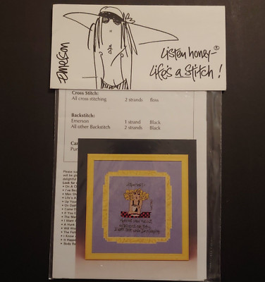 Emerson Listen Honey Mornings Wear Me Out 1995 by Twisted Threads