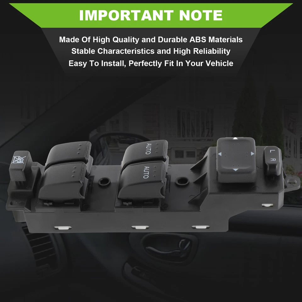 Interruptor de ventana eléctrica para Mazda CX-7 2007 2008 2009 2010 2011 2012 lado del conductor Foto 4 de 4