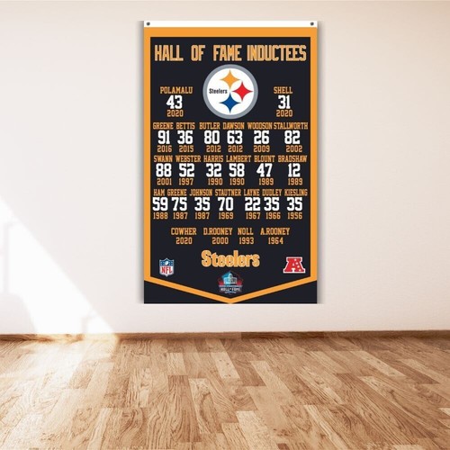 Pittsburgh Steelers 3x5 ft Flag Hall of Fame Inductees Super Bowl Banner - Picture 4 of 10