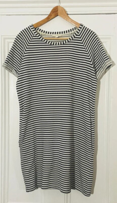 cos striped t shirt dress COS Women's Knitted T-Shirt Dress in Red