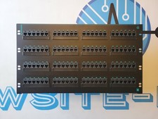 Ortronics 96-Port CAT 5e Rack Mount RJ-45 T568B Patch Panel w/ Cable Management