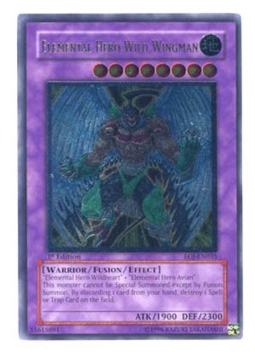Elemental Hero Wild Wingman - EOJ-EN035 - Ultimate Rare - 1st Edition Moderately - Picture 1 of 1