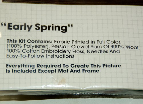 Vintage Bucilla Accent Stitchery Kit Early Spring Bunny Bonnie Smith Disotell - Bild 3 von 6