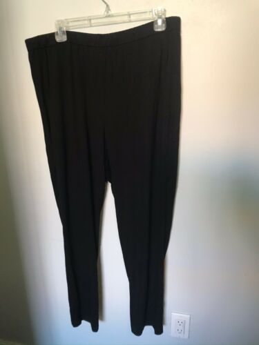 Eileen Fisher Black Stretch Pants - Size L - image 1