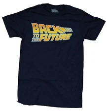 Back to the Future New Adult T-Shirt - Iconic Movie Title Logo