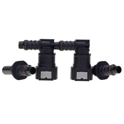 9.49mm SAE 5/16 Elbow 90 Degree Nylon Fuel Line Quick Connect Release Hose - Bild 11 von 11
