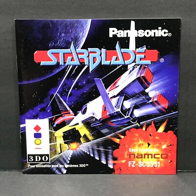 3DO Starblade Booklet Insert *Manual Only*