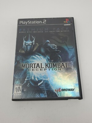 Mortal Kombat: Deception PS2 Premium Pack Artwork Without Bonus Disc 
