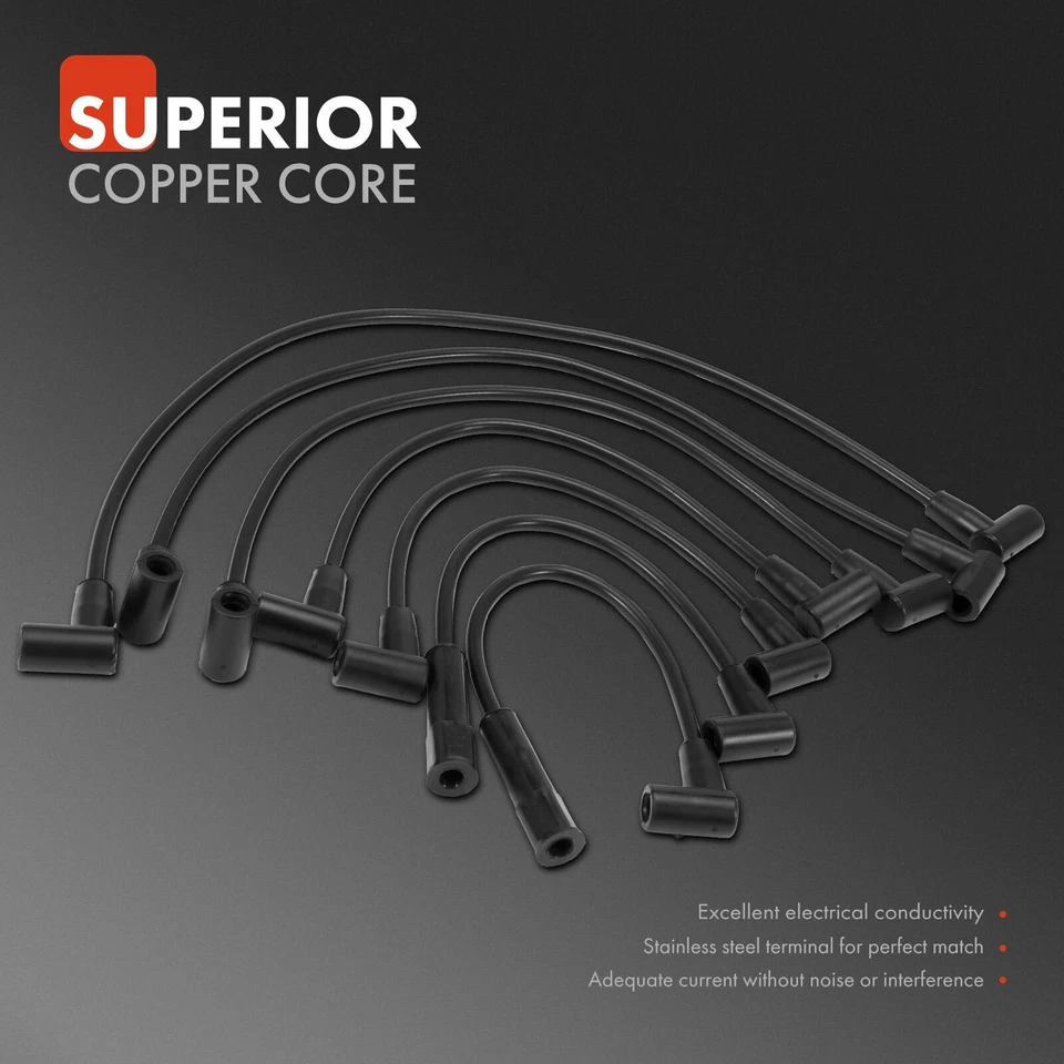 7x Juegos de cables de bujías para Buick Apollo Checker Marathon C20 Suburban GMC P25 Foto 2 de 4