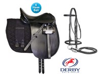 Derby Dressage 6 Item Horse Saddle Set 16, 17 & 18 Close Out Sale Derby Dressage 6 Item Horse Saddle Set 16, 17 & 18 Close Out Sale
