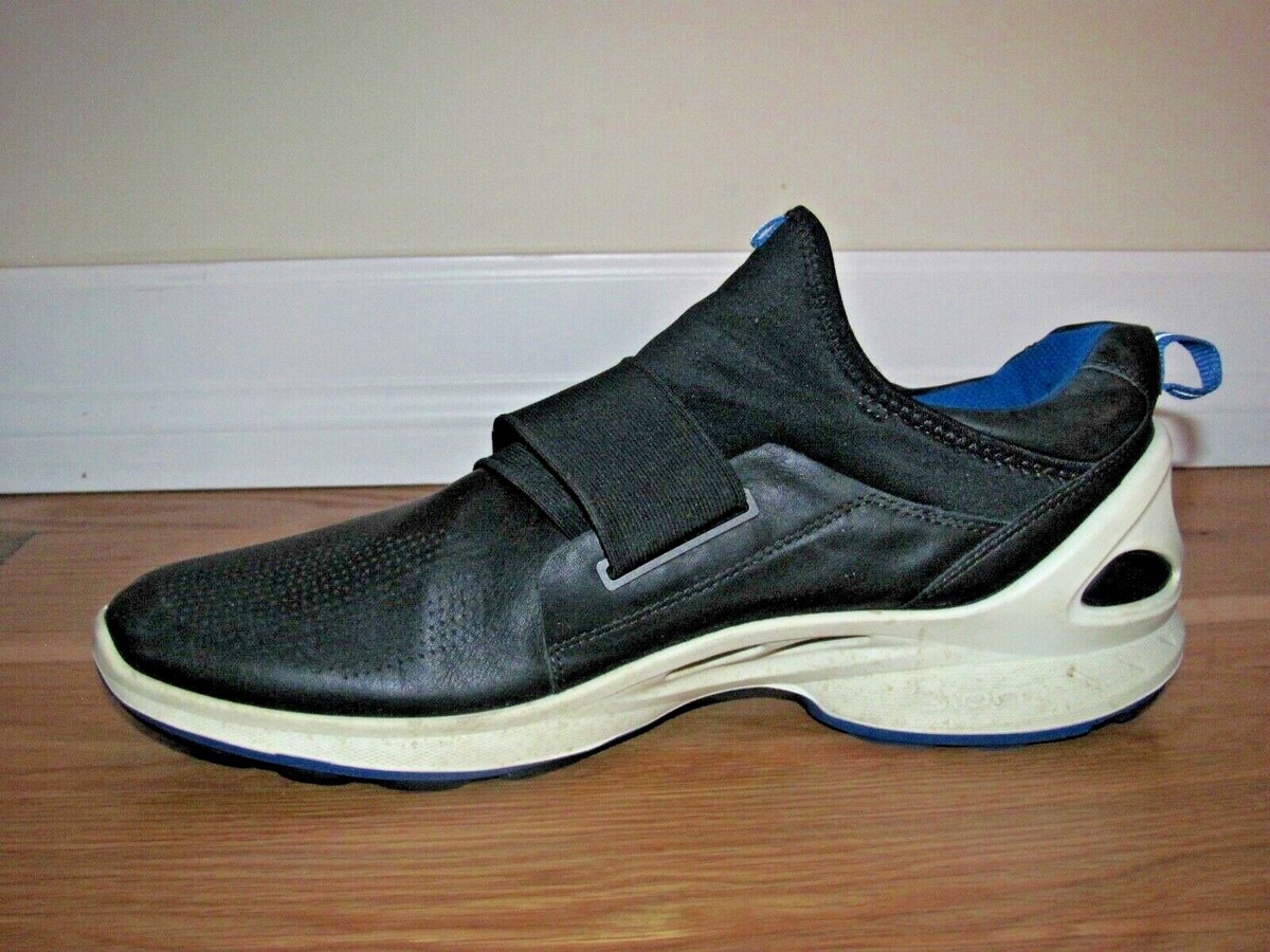 ECCO Fusion Mens Black Leather Hook and Loop Loafers Size 9 US Comfortable Men main image 2