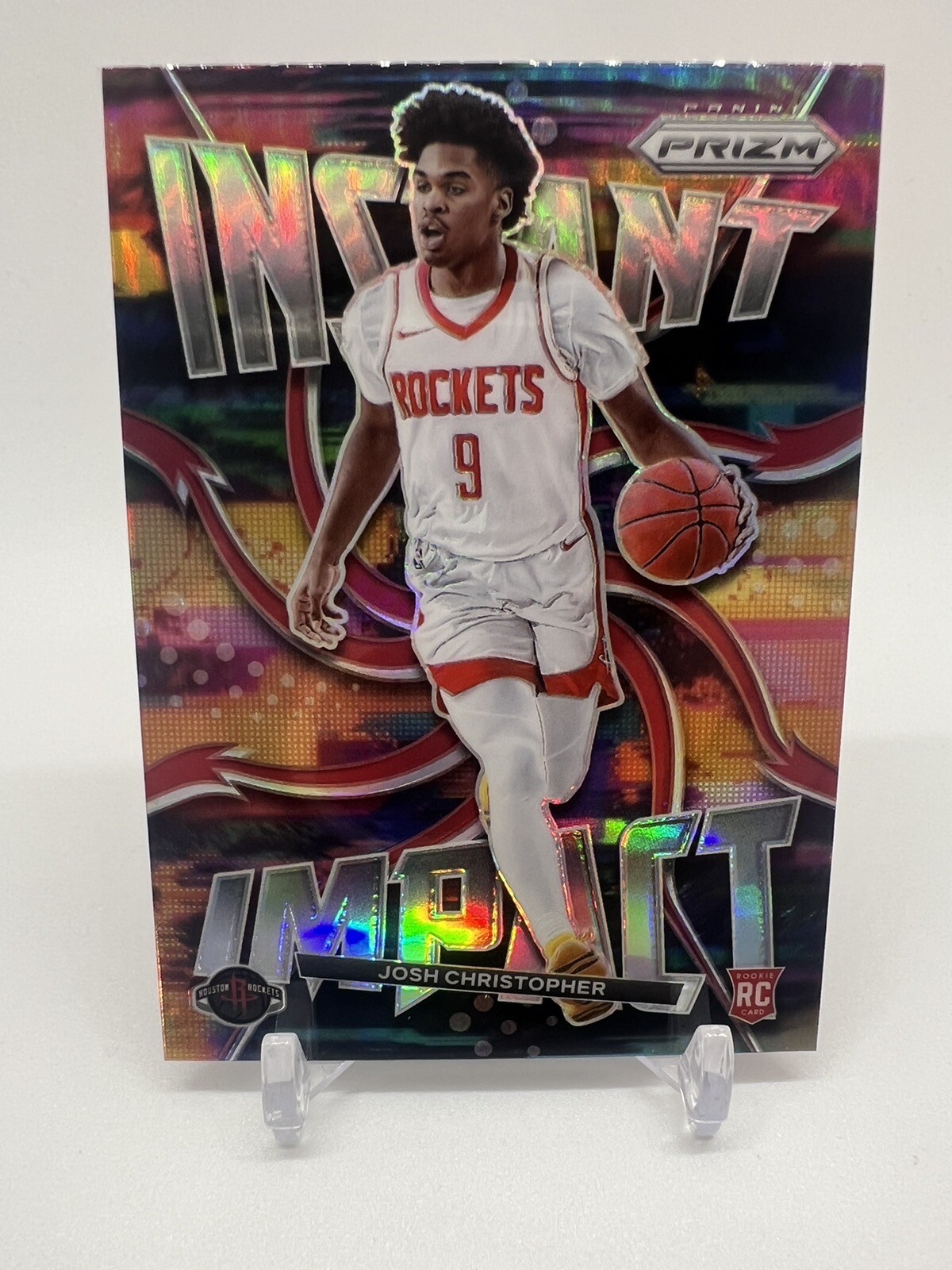 2021-22 Panini Prizm Instant Impact Silver Prizm Josh Christopher RC #11 Houston