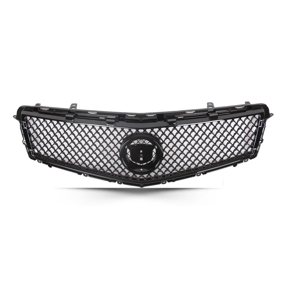 Front Upper Grille/Trim Molding Gloss Black For Cadillac ATS 2013-2014 2Pcs - Изображение 2 из 4