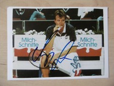Magnus Larsson Autogramm signed 10x15 cm Karteikarte mit Magazinbild