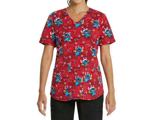 Scrubstar Damen Candy Cane Stitch Scrub Top, Dark Cherry Gr. 3XL (21) - Bild 1 von 5