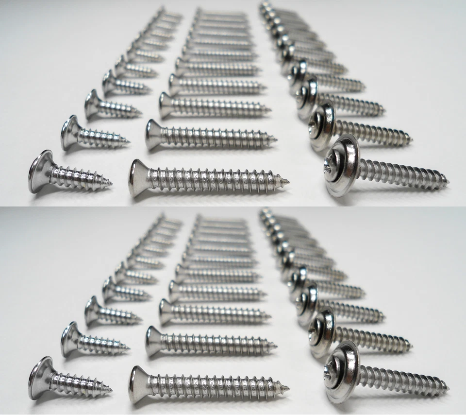66 CHROME RESTORATION SCREWS FOR CHECKER EDSEL NASH PACKARD MAICO MARMON ETC - Image 2 of 4