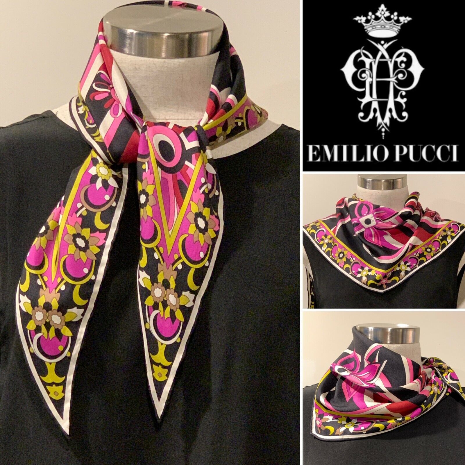 Scarf Luxury Designer By Emilio Pucci