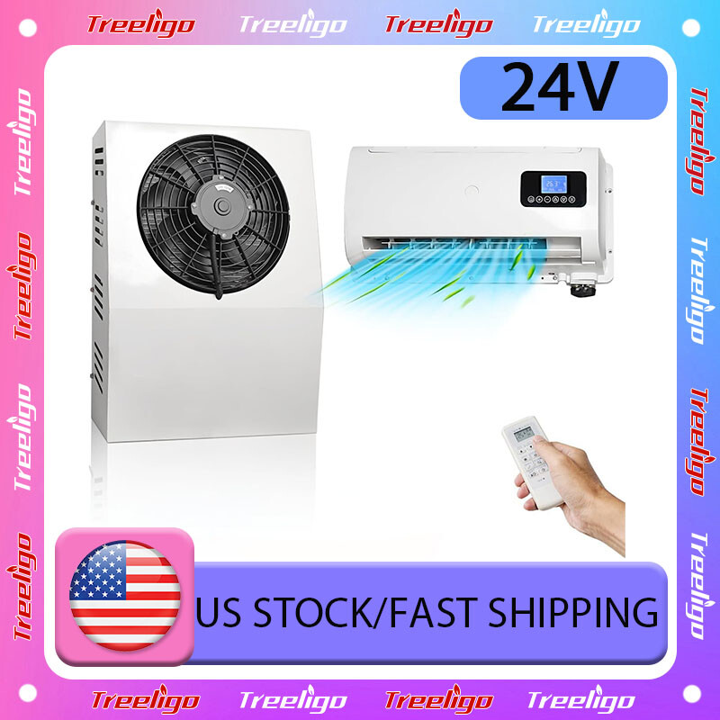 12000 BTU 24V Split AC Truck Cab Air Conditioner For Semi Trucks Bus RV Caravan