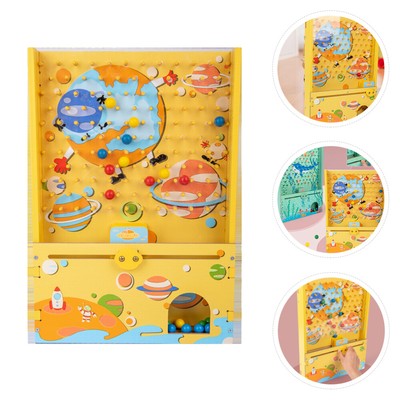  Wooden Ball Catcher Kid's Toy Hand-eye Coordination Parent-child