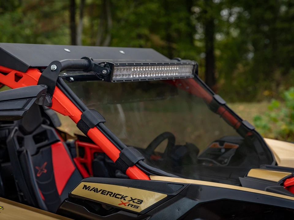 Parabrisas completo SuperATV para Can-Am Maverick X3 sin barras de intrusión - oscuro Foto 3 de 4