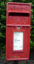 Photo 6x4 Close up, Elizabeth II postbox on Valley Road Common Side Postb c2016