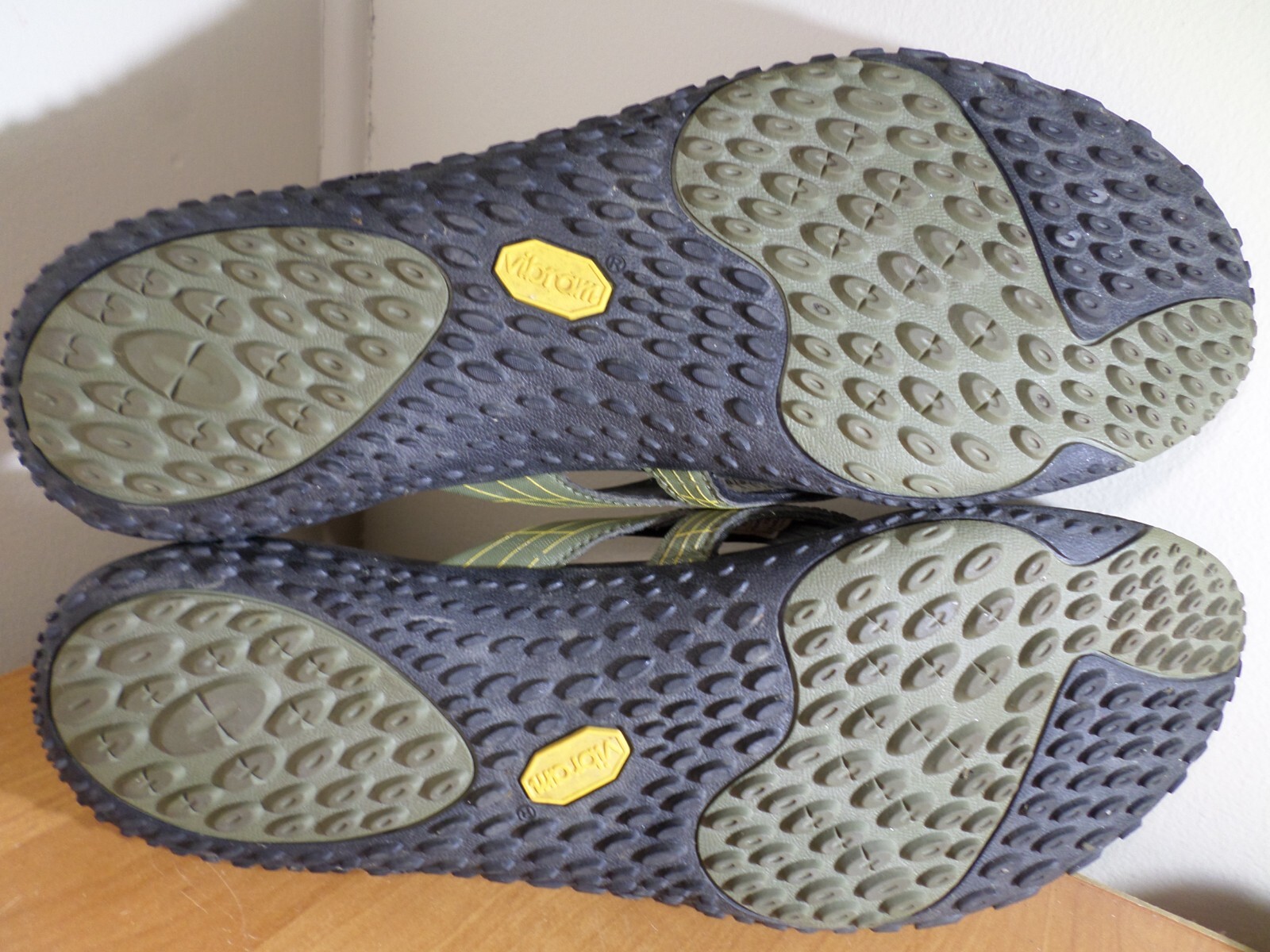 Sandali verdi punta aperta da uomo Merrell taglia 12 slide super belli spedizione veloce