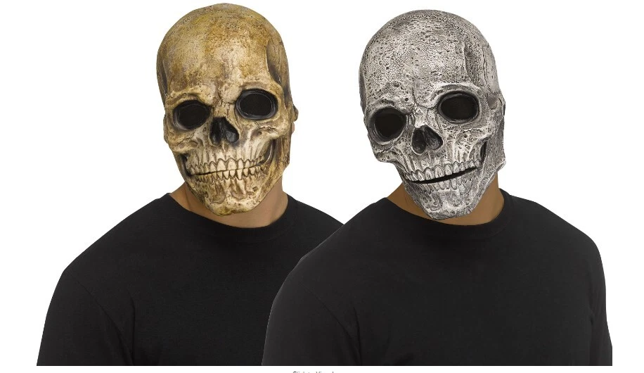 Mouth Moving Skull Mask - Latex - Costume Accessory - One Size - 2 Colors - Image 2 of 4