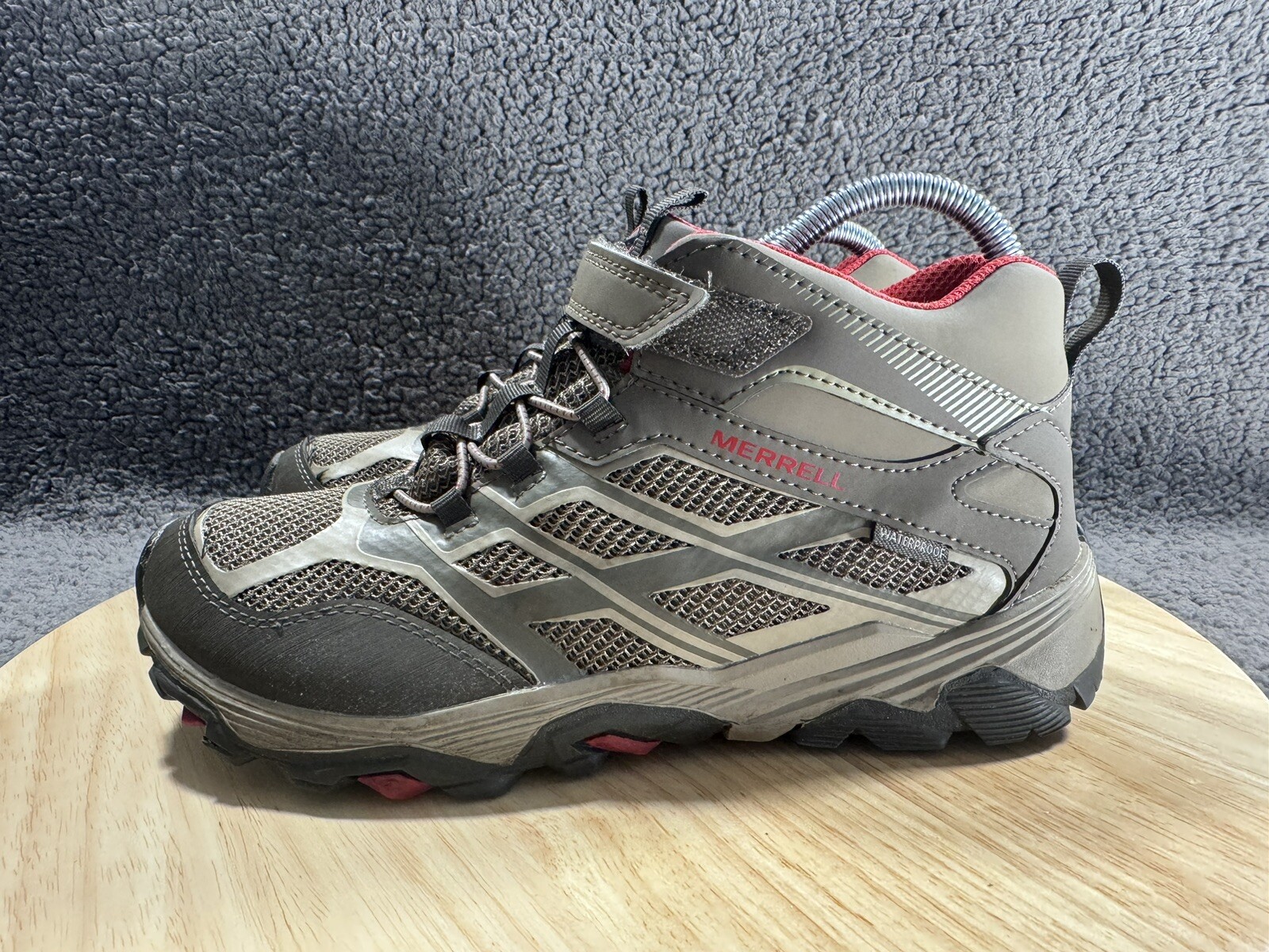 Stivali da trekking Merrell Moab FST Mid impermeabili da uomo marrone rosso MK264169 taglia 6M