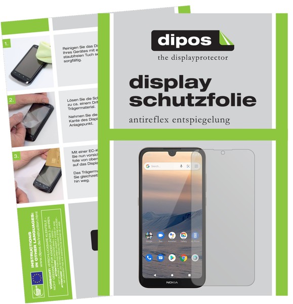 2X Schutzfolie FüR Nokia 1.3 Matt Displayschutzfolie Folie Display Schutz Dipos-image