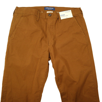 Arizona Stretch Relaxed Tapered Slim Jeans Mens 34x34 Monk Brown NEW!