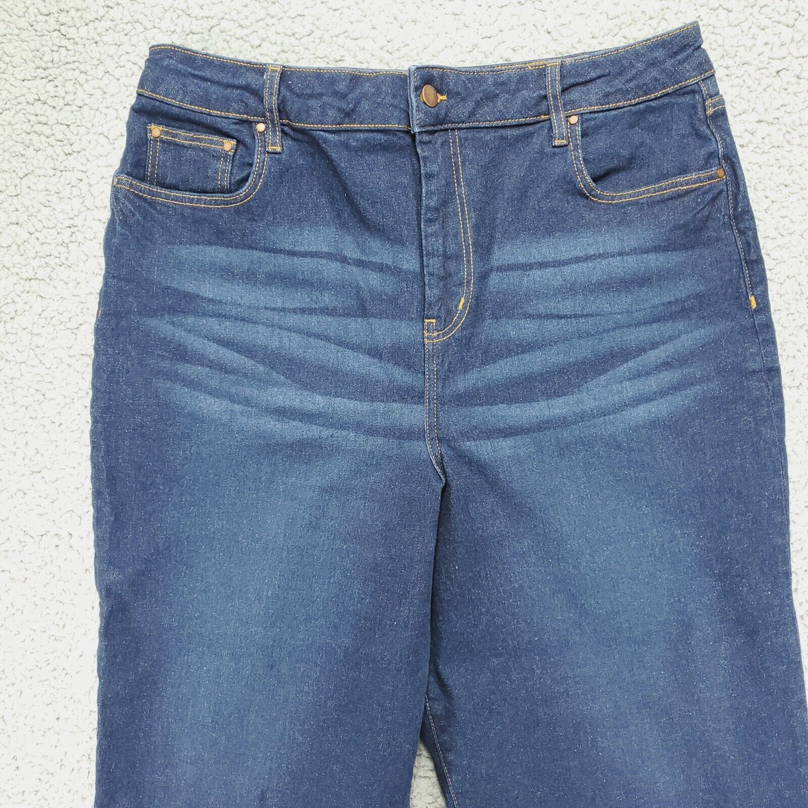 Boden Denim Wide Leg Crop Jeans Womens 16/18 (37x… - image 2