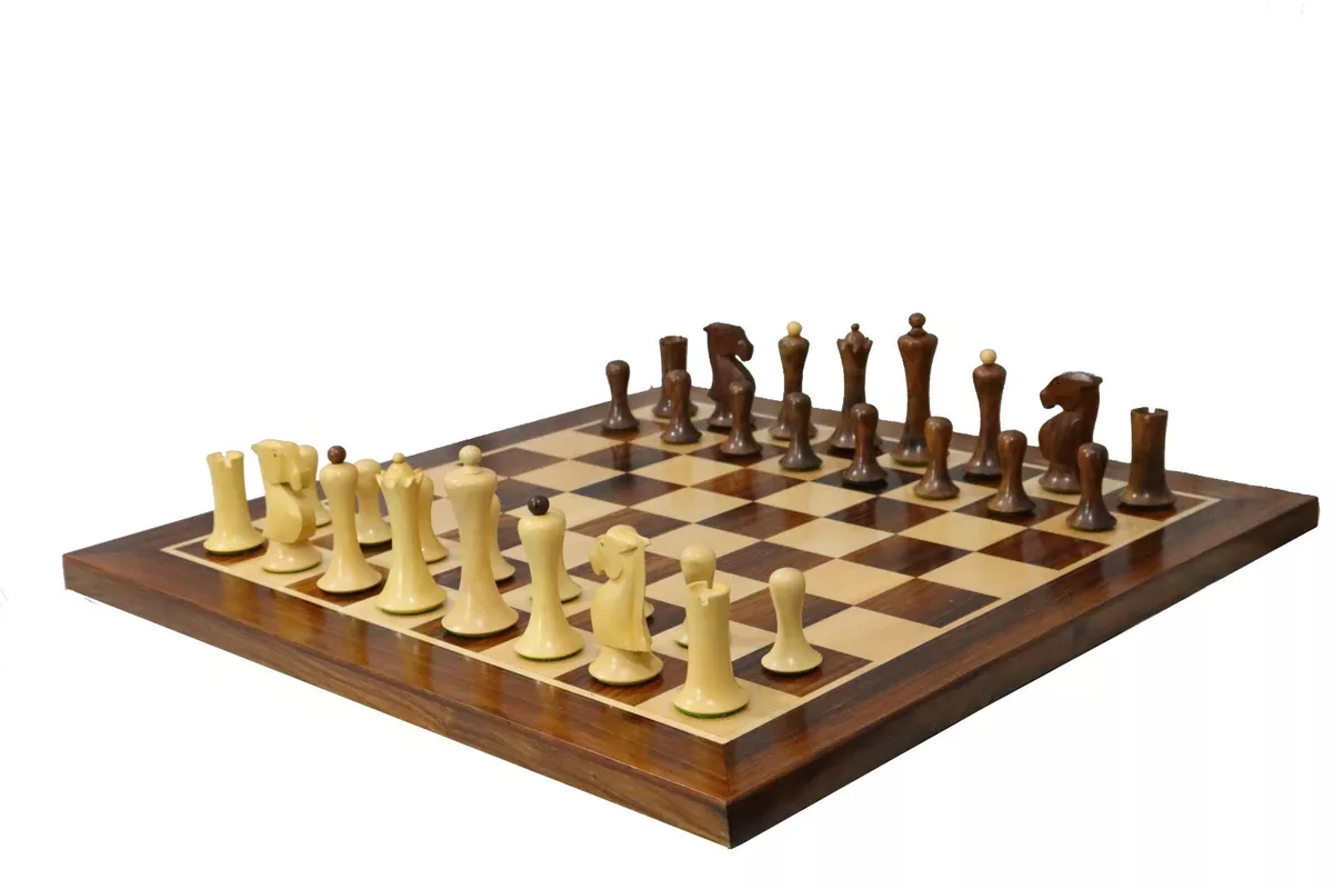 Buy Old Vintage English Staunton Series Chess Pieces in Sheesham Online