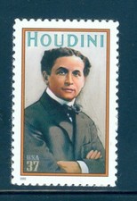 US 3651 Harry Houdini, Magic, 2002, Mint NH, included new black mount