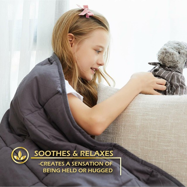 Ynm Weighted Blanket (15 Lbs, 48''X72'', Twin Size) | 2.0 Cool Heavy