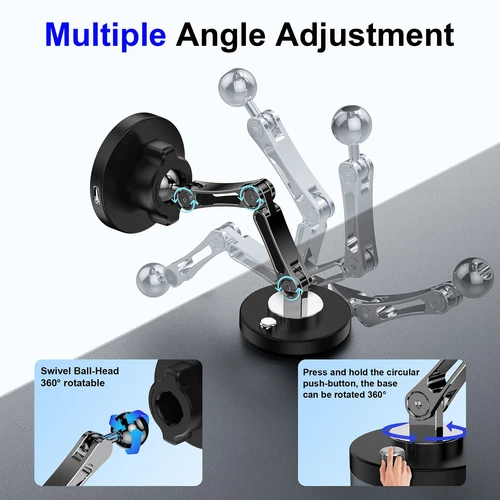 For Magsafe Car Mount Charger for iPhone Magnetic 15W Dash Window Charging Mount - Picture 9 of 18