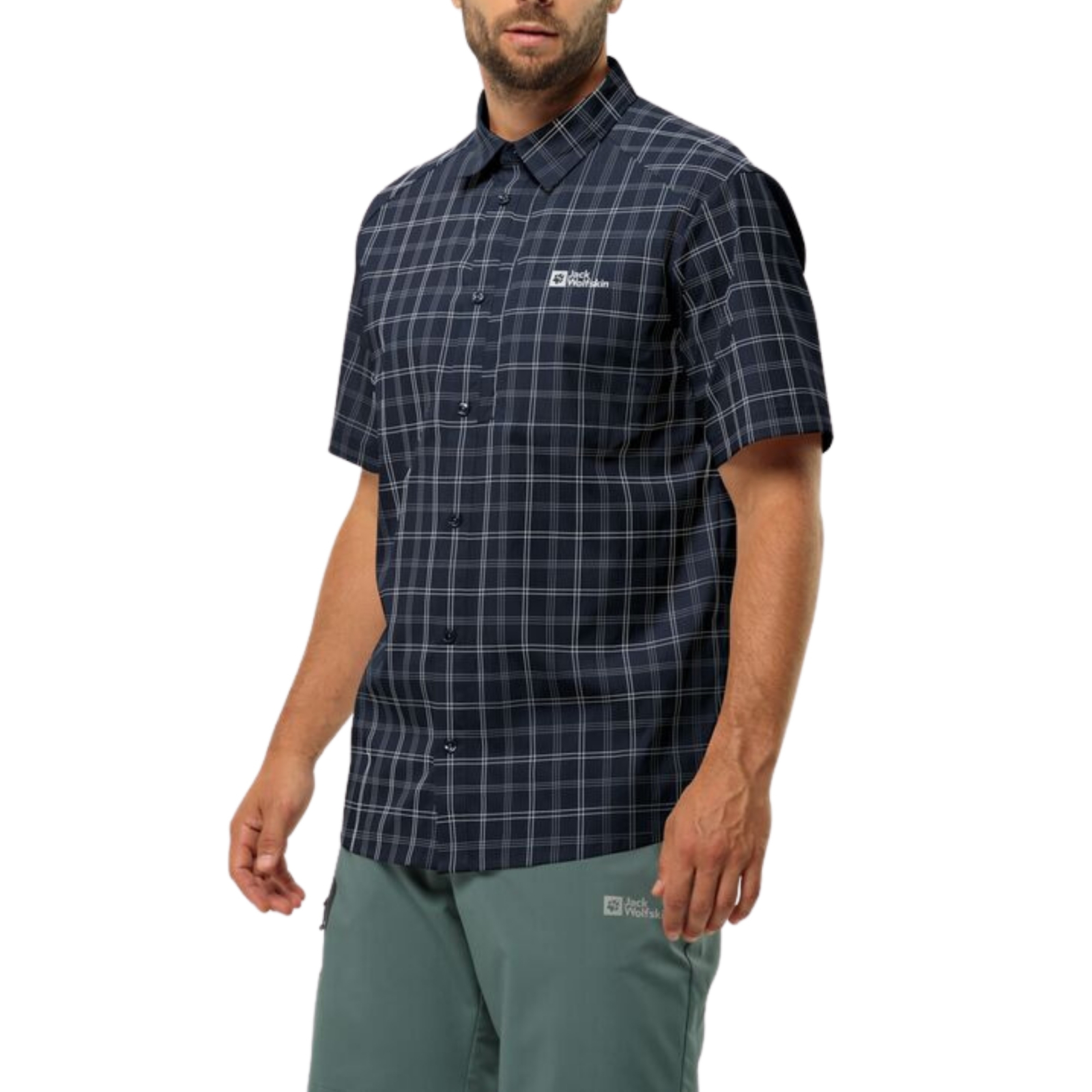 Jack Wolfskin Camicia da Uomo Norbo Blu Taglia XXL Codice 1404031-7630