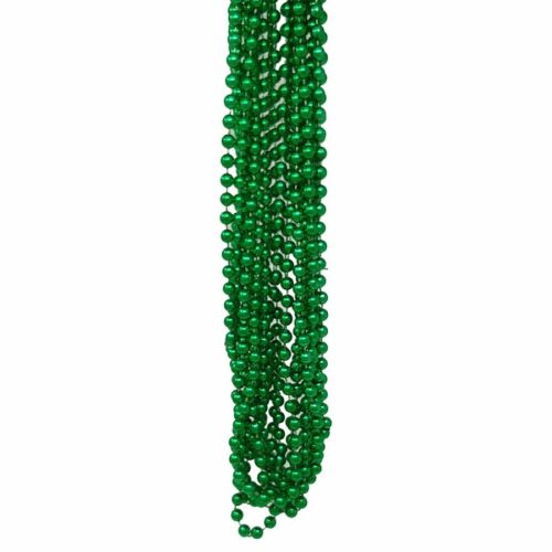 Green Mardi Gras Beads 1 Dozen Party Beads - Picture 1 of 1