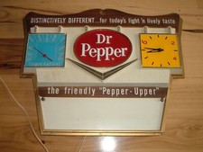 RARE "Dr Pepper" Clock/Thermometer/Calendar