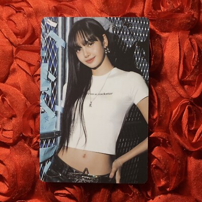 Lisa BLACKPINK Our Area KPOP Girl Photo Goddess Card Hot Kawaii White