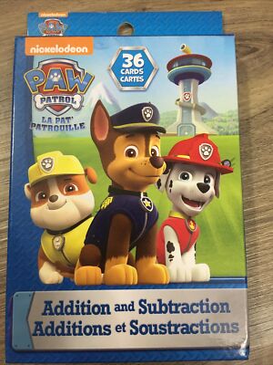 Paw Patrol Addition And Subtraction Cards Add Subtract Numbers NEW