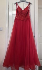 Red A-Line Prom Dress
