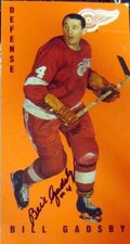 Bill Gadsby autographed hockey card 1995 Parkhurst 1964-1965 Tallboys #54